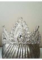 Корона за сватба с белгийски кристали - Goddess of Summer
